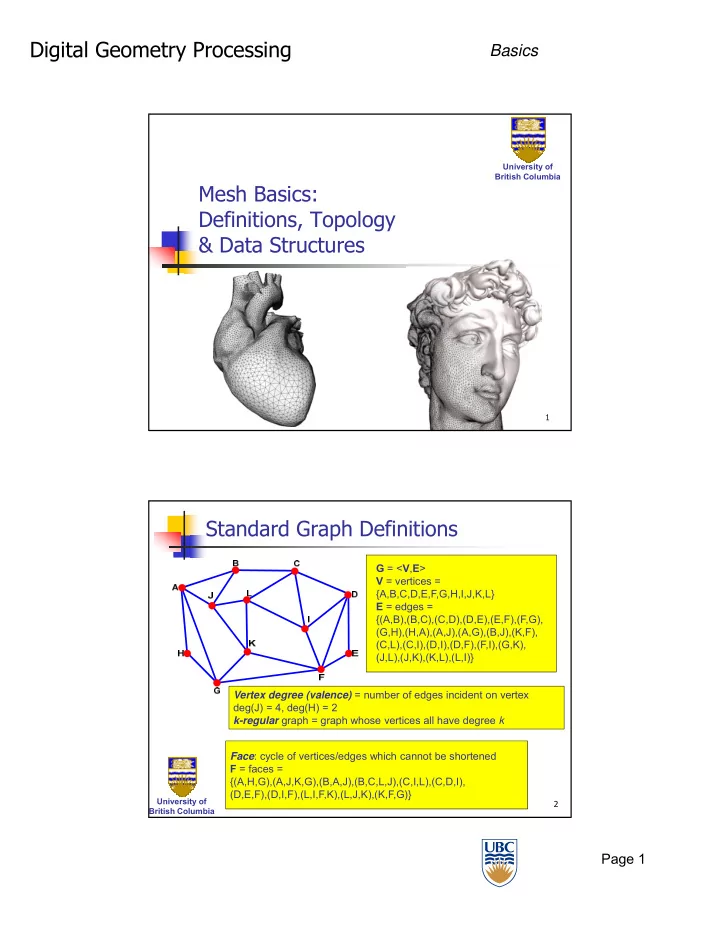 digital geometry processing