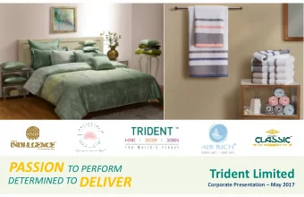 DETERMINED TO DELIVER  Corporate Presentation  May 2017  Safe Harbour    No representation or