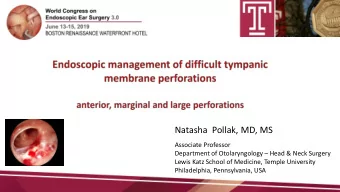 Natasha  Pollak, MD, MS  Associate Professor Department of Otolaryngology  Head &amp; Neck