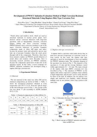 Development of PWSCC Initiation Evaluation Method of High Corrosion Resistant  Structural Materials
