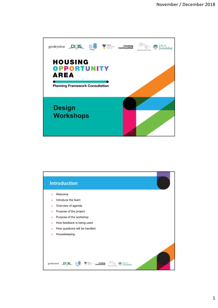 design workshops