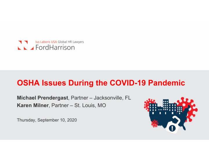 osha issues during the covid 19 pandemic