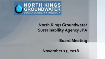 Sustainability Agency JPA  Board Meeting  November 15, 2018  Pledge of Allegiance  Board of