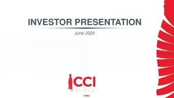 INVESTOR PRESENTATION  June 2020  PUBLIC  PUBLIC  2  This presentation includes forward-looking