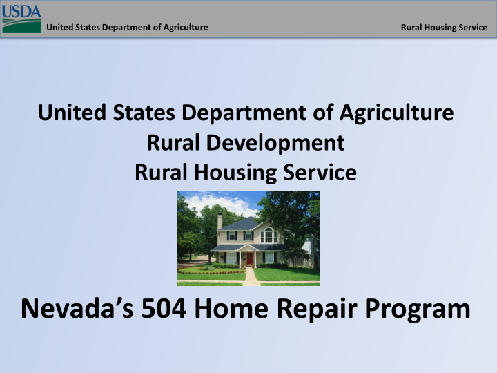 nevada s 504 home repair program