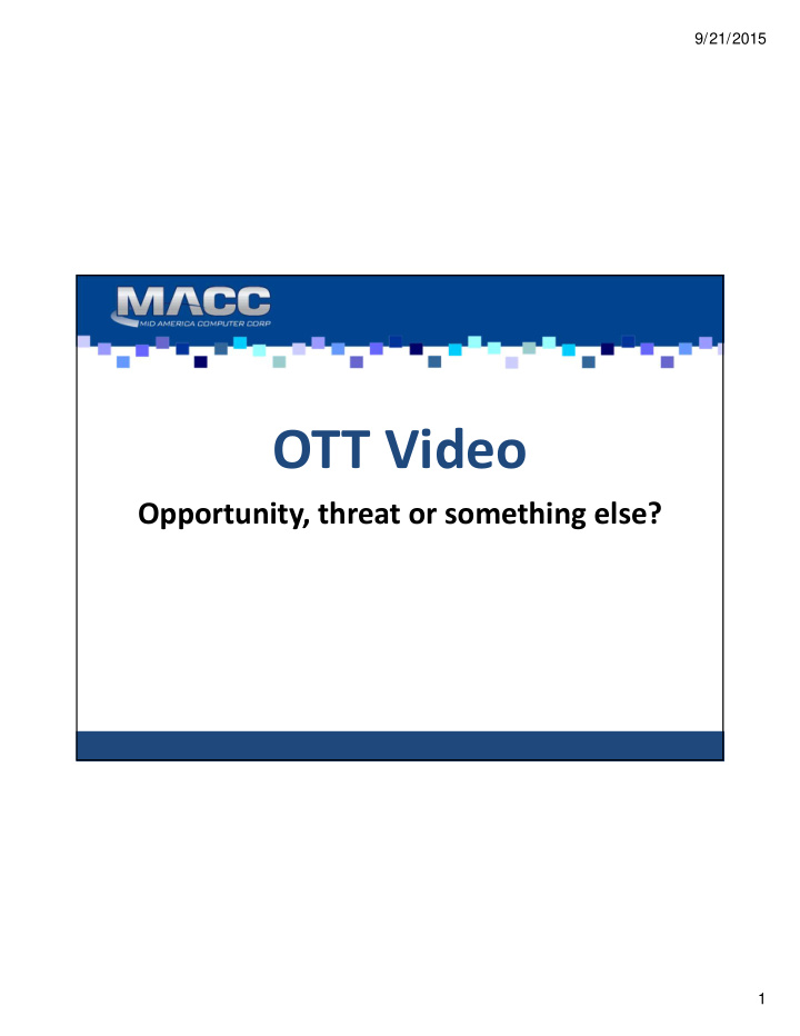 ott video