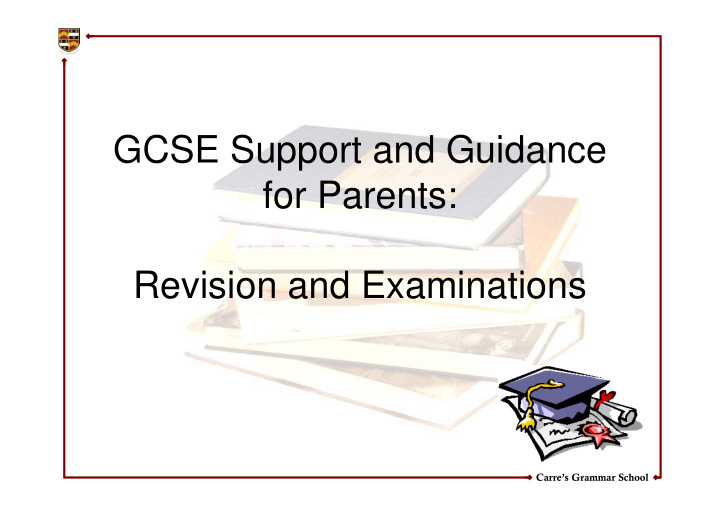 gcse support and guidance for parents revision and