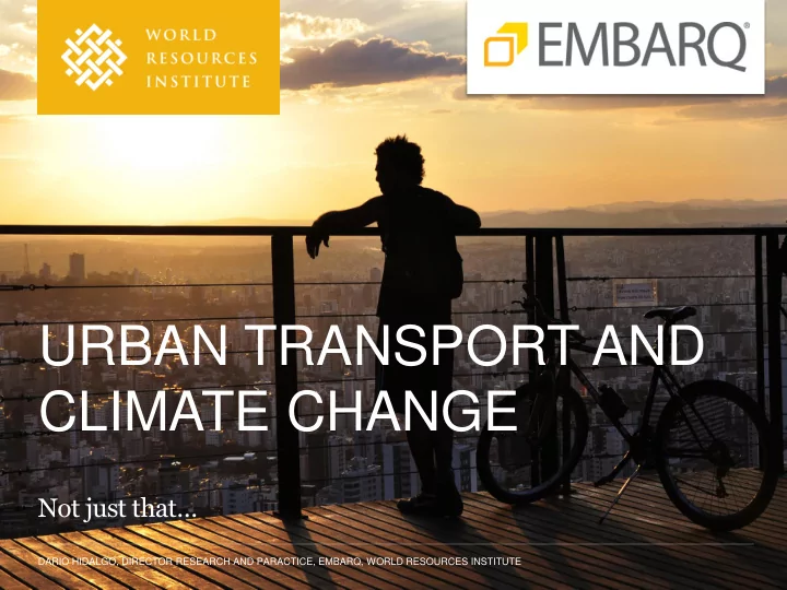 urban transport and