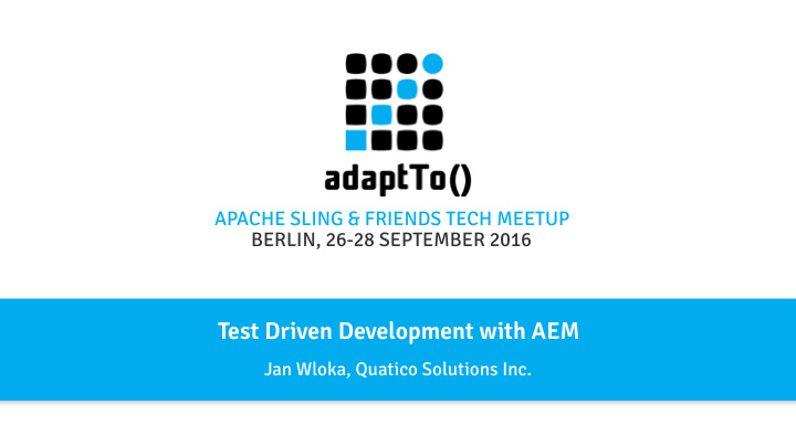 apache sling amp friends tech meetup