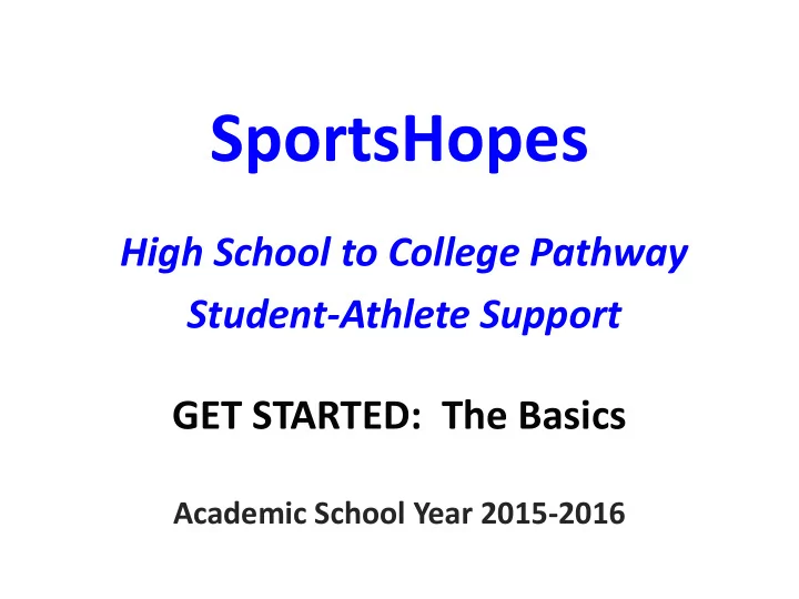 sportshopes