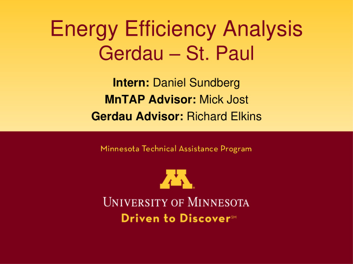energy efficiency analysis