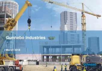 Gunnebo Industries March 2018  Agenda  Company overview  Market description  Financials  2 Gunnebo