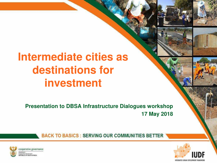 intermediate cities as destinations for investment