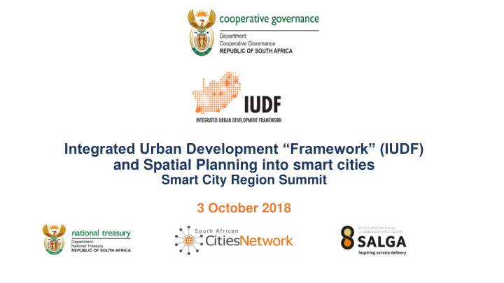 integrated urban development framework iudf and spatial