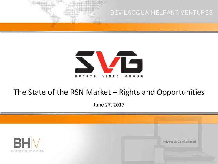 the state of the rsn market rights and opportunities