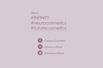 #INFINITY  #neurocosmetics  #futurecosmetics  Casmara Cosmetics  Casmara_official  @CasmaraOfficial
