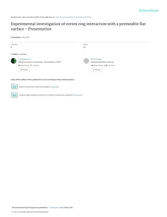 Experimental investigation of vortex ring interaction with a permeable flat  surface