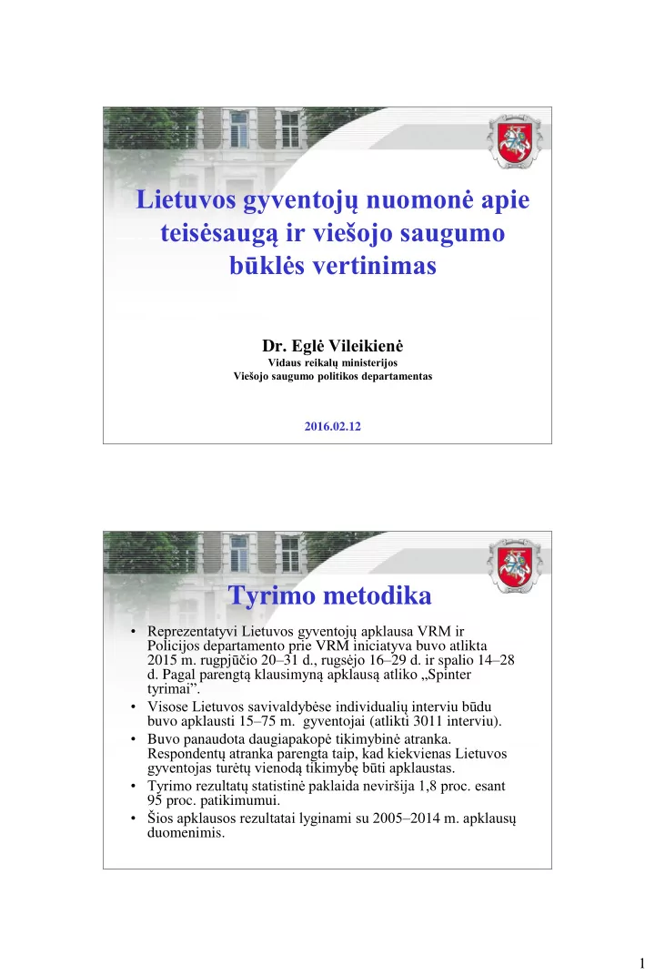 lietuvos gyventoj nuomon apie