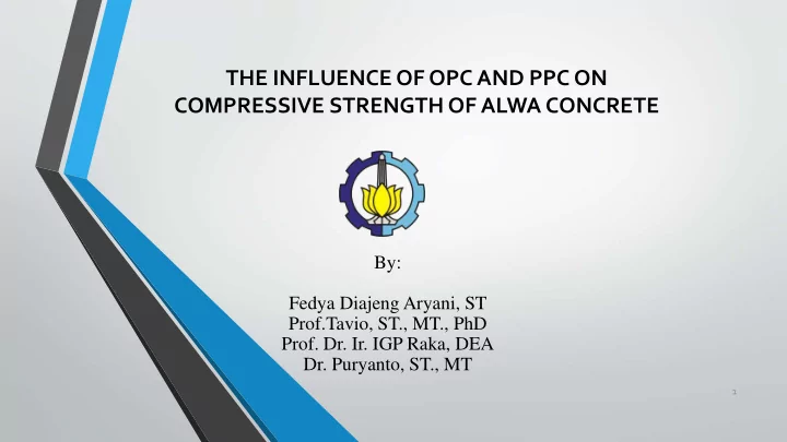 the influence of opc and ppc on