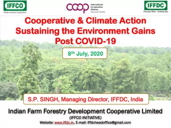 Su  Sustai  taining  ning th  the  e En  Envir  ironment  onment Gai  ains  ns  Pos  ost  t COVID