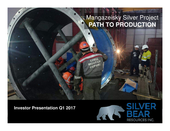 mangazeisky silver project path to production