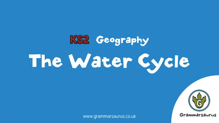 the water cycle