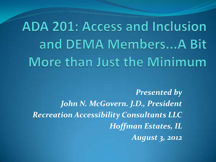 recreation accessibility consultants llc