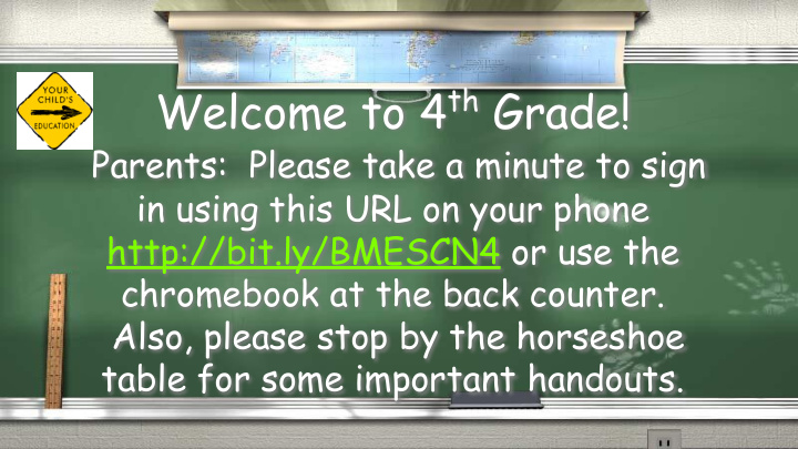 welcome to 4 th grade