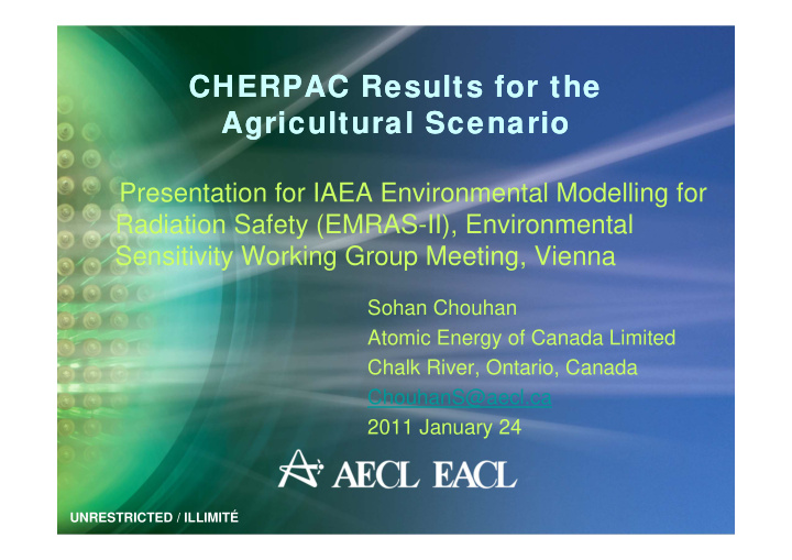 cherpac results for the cherpac results for the