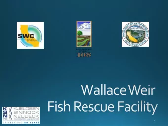 Wallace Weir Fish Rescue Facility  Issue  Wallace Weir Fish Rescue Facility  Issue  Wallace Weir
