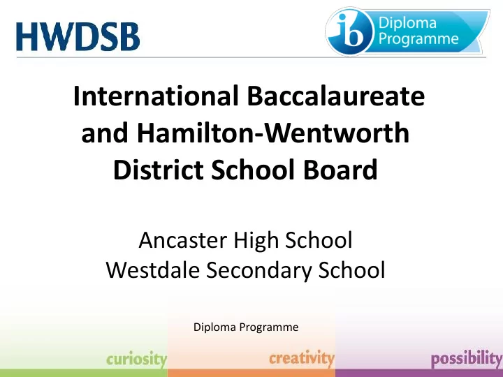 international baccalaureate