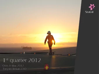 Strong quarter   Strong financial results   Growing production as expected  -  Record