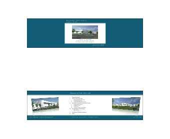 Presentation Outline  I. Project Overview  II. Industry &amp; the Economy  I. Existing Schedule