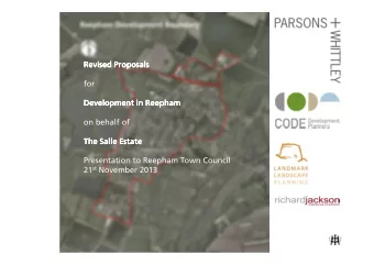 Revised  Revised  Revised Proposals  Revised  Proposals  Proposals  Proposals  for  Development