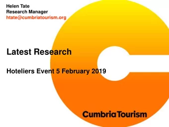 Latest Research  Hoteliers Event 5 February 2019  2018 - Challenges  Images credited to the BBC,