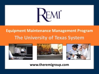The University of Texas System  Freedom to utilize YOUR  preferred vendor  Flexibility to