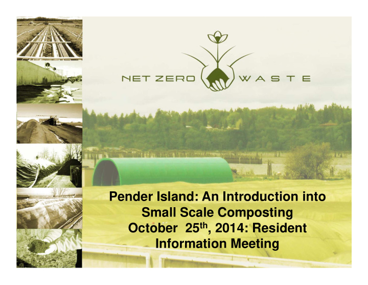 pender island an introduction into small scale composting