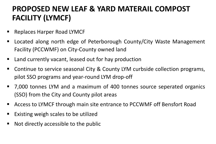 proposed new leaf yard materail compost facility lymcf