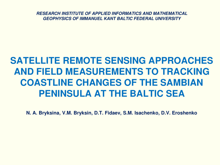 satellite remote sensing approaches and field