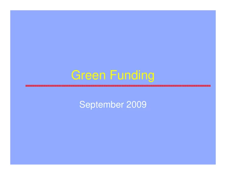 green funding
