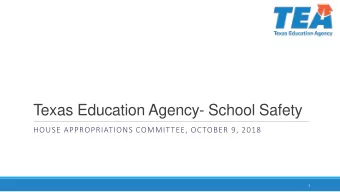 Texas Education Agency zyxwvutsrqponmlkjihgfedcbaZYXWVUTSRQPONMLKJIHGFEDCBA Texas Education Agency-