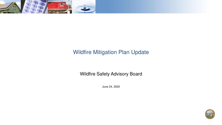 wildfire mitigation plan update