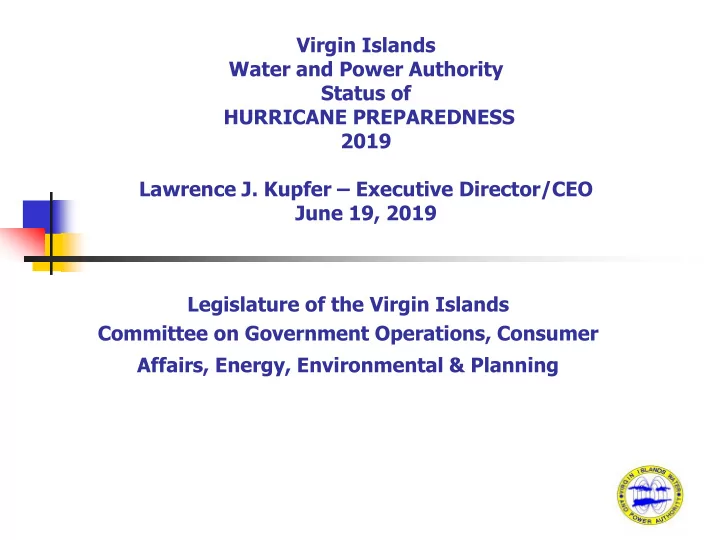 committee on government operations consumer