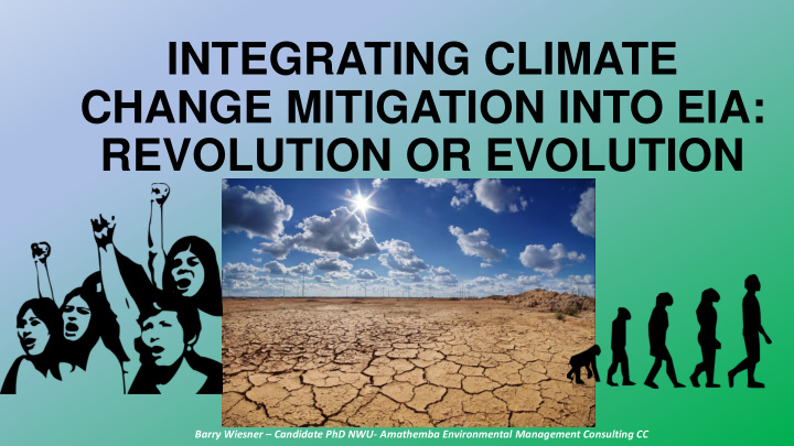 integrating climate change mitigation into eia revolution