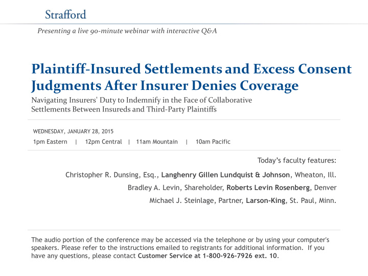 plaintiff insured settlements and excess consent
