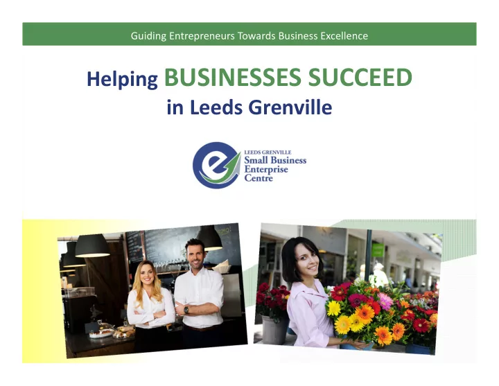 helping businesses succeed
