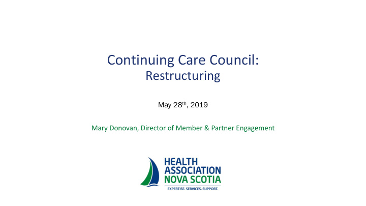 continuing care council