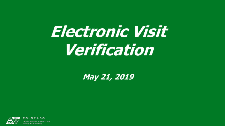 electronic visit