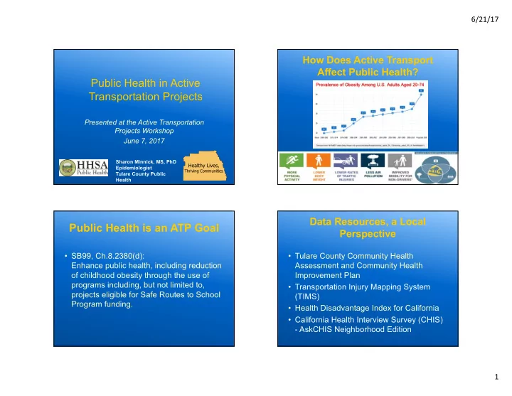 public health in active transportation projects