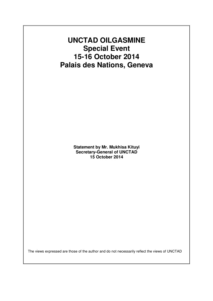 unctad oilgasmine special event 15 16 october 2014 palais